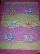 FARM-DUCK-SHEEP-COW-PINK-YELLOW-COT-COMFORTER-BABY-NEW